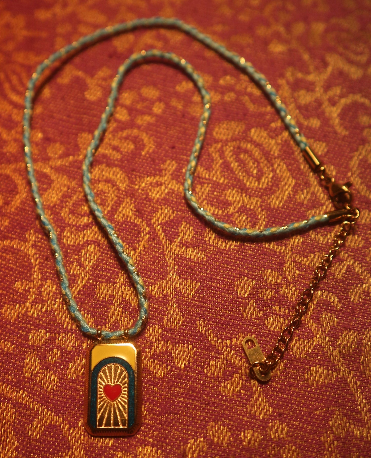 Radiant Heart Prayer Card Necklace