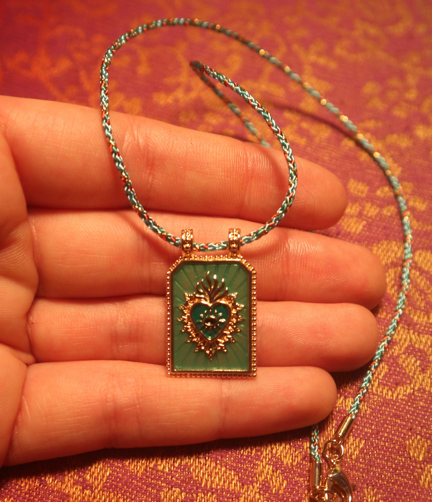 Eye of the Heart Prayer Card Necklace
