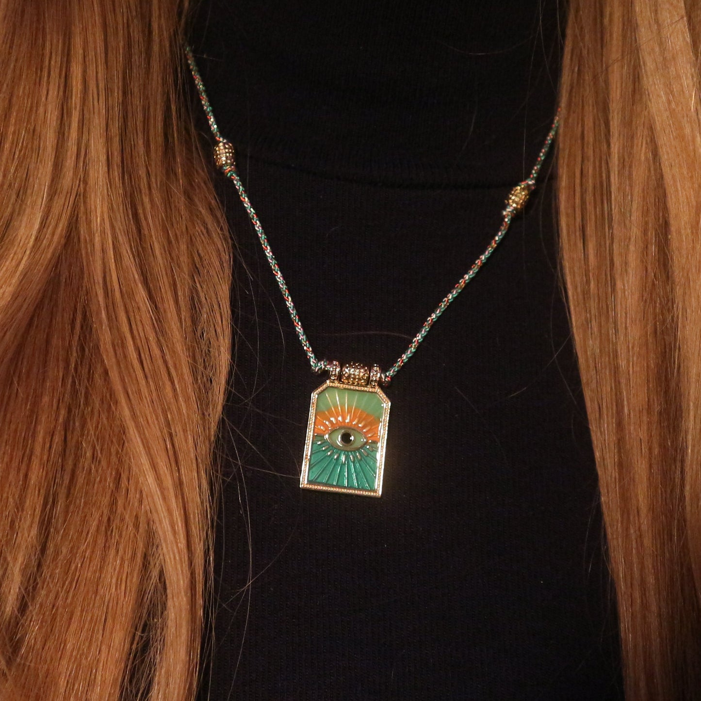 Sacred Eye Prayer Card Necklace