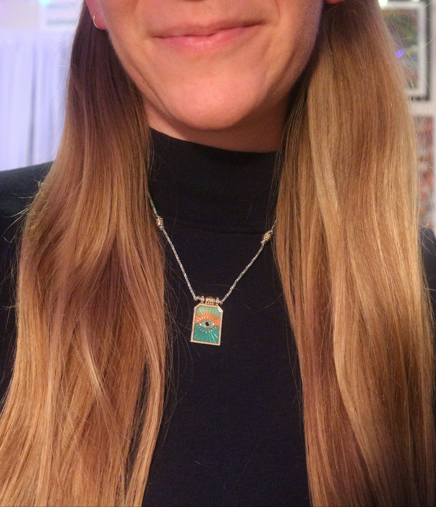 Sacred Eye Prayer Card Necklace
