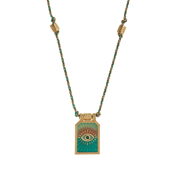 Sacred Eye Prayer Card Necklace